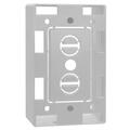 Cmple Surface Mount Junction Box for Single-gang Wall Plates - White 1220-N